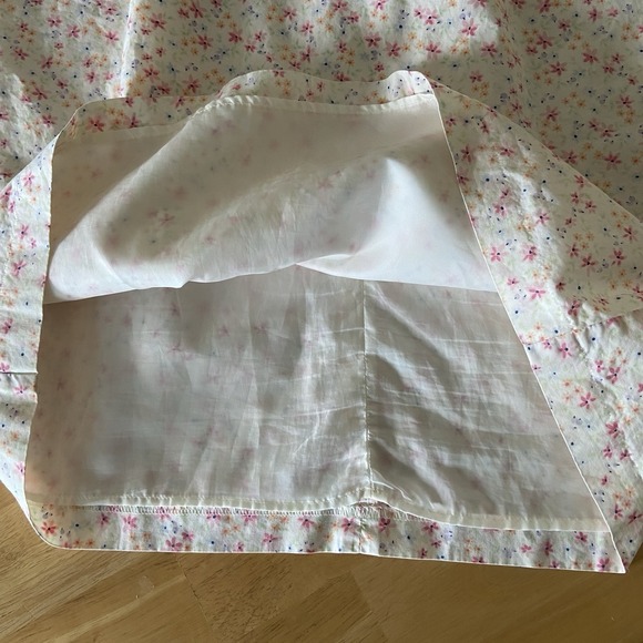 L.L.Bean Floral Cotton Sheath Dress Women 8 Lined Sleeveless Prairie Cottagecore - Picture 4 of 9